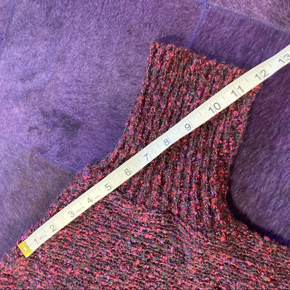 Sparkle & Fade Womens Plum Multi Colored Sweater … - image 7